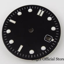Black Sterile 31mm Watch Dial Date Window fit MIYOTA 8215 MINGZHU 2813 Movement 2024 - buy cheap