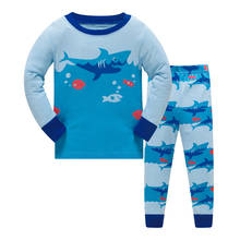 2021 NEW Cotton Kids Pajama Sets Boys Nightwear  Print Toddler Baby Pajamas Kids Long Sleeve Pajama Sleepwear 2024 - buy cheap