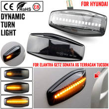 Luz intermitente LED dinámica para coche, lámpara de indicador lateral de señal de giro para Hyundai Elantra, Getz, Sonata, XG, Terracan, Tucson 2024 - compra barato