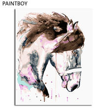 PAINTBOY Modern Framed Pictures DIY Painting By Numbers Oil Painting On Canvas Painting And Calligraphy Home Decor Of Animal 2024 - buy cheap
