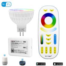 Dimmable Led Lamp 4W MR16 12V Mi Light RGB CCT (2700-6500K) Smart LED Spotlight Bulbs + 2.4G RF Remote Control For Home Lighting 2024 - buy cheap