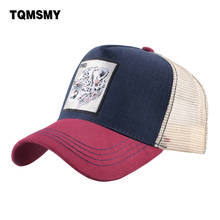 TQMSMY Fashion Animal Embroidery Patch Baseball Cap For Men Women Summer Outdoor Breathable Mesh Hat Snapback Hip Hop Cap TMDHXB 2024 - buy cheap