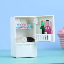 Dollhouse Miniature Refrigerator Toys Kitchen Accessories Home Furniture Decor Pretend Play Toy 2024 - buy cheap