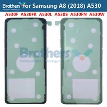 Adesivo para samsung galaxy a8 2018 a530f a530k a530l volta habitação capa adesivo 3m cola bateria capa adesivo fita topo 2024 - compre barato