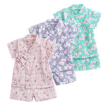 Sanlutoz-ropa de algodón para niñas recién nacidas, pijamas de verano, conjuntos de ropa Floral para bebés, 2 uds. 2024 - compra barato