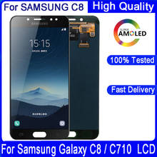Pantalla LCD Original 100% probada para SAMSUNG Galaxy C8 C710F/DS C7100, repuesto de montaje de digitalizador con pantalla táctil, 5,5 pulgadas 2024 - compra barato