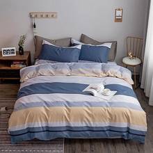 Conjunto de roupa de cama clássico, 4 tamanhos, cinza, azul, floral, capa de edredom, lençol, fronha, 2021 2024 - compre barato