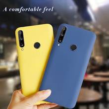 Y6P Y7P Simple Case For Huawei Y6P Y7P 2020 Silicone Painted Candy TPU Back Cover For Huawei y6 p Y7 P 2020 6.39' Global Version 2024 - buy cheap