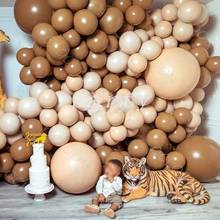 108Pcs Coffee Caramel Aprico Skin Balloons Wedding Birthday Arch Baby Shower Cinderella Party Suppl Decorations Supplies 2024 - buy cheap