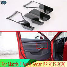 For Mazda 3 Axela Sedan BP 2019 2020 Car Accessories Carbon Fiber Style Inner Door Handle Cover Catch Bowl Trim Insert Bezel 2024 - buy cheap