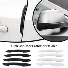 Tiras protectoras anticolisión para parachoques de coche, accesorio de protección para esquinas, embellecedor, color blanco y negro, 4 unidades 2024 - compra barato