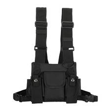 NEW-Adjustable Black Vest Hip Hop Streetwear Functional Harness Chest Waist Pack Chest Bag Fashion Nylon 2024 - buy cheap