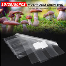 10/20/50PCS Mushroom Strain Growing Bag Edible Fungus Cultivation Bag Horticultural Planting Bag PVC High Temperature Resistant 2024 - buy cheap