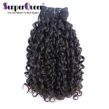 Flexi /Pixie/Pissy Curl Double Drawn Funmi Hair Bundles 100% Brazilian Small Kinky Curly Human Remy Hair Extension High Density 2024 - buy cheap