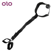 OLO Restraints Mouth Gag Ball Mouth Stuffed With Hand Cuffs SM Bondage Oral Fixation Sex Toys for Couples Erotic Products 2024 - buy cheap