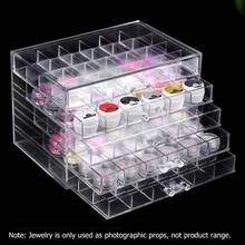 New 5 Layers Drawer Clear Acrylic Storage Box Nail Polish Rack Makeup Organizer Case Large Capacity 2024 - buy cheap