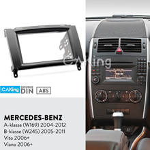 Double Din Car Fascia Radio Panel for MERCEDES BENZ  Vito 2006+, Viano 2006+ Dash Kit Install Fitting Facia Plate Adapter Bezel 2024 - buy cheap