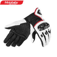 Genuine Goatskin Glove Men Black Touch Screen Motorcycle Four Seasons Knight Riding Leather Gloves Protective Gear 2024 - buy cheap