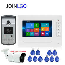Sistema de videoportero con cable, tarjeta RFID, Timbre de visión nocturna, Monitor táctil de grabación de 7 pulgadas, cámara IR, envío gratis 2024 - compra barato