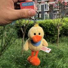 Pingente de pato amarelo pelúcia, chaveiro de brinquedo de pelúcia, suporte de chave/chaveiro cozinhar frango amarelo de pelúcia frete grátis 2024 - compre barato