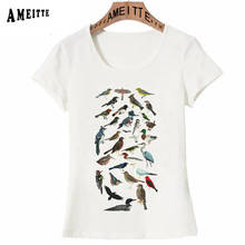 New Summer Women T Shirt Lovely Bird Fanatic illustration Print T-Shirt Woman Casual Tops Cute Girl Tees White Short Sleeve 2024 - buy cheap