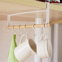 White Black Hanging Under Cabinet Wall Shelf Iron Wood Storage Rack Towel Holder Organizer Kitchen Roll Paper Hook Hanger Tools 2024 - buy cheap