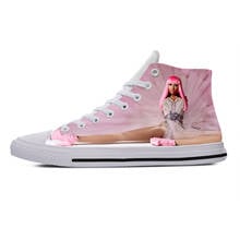 2019 quente legal moda pop engraçado hip hop verão tênis de alta qualidade handiness sapatos casuais 3d impresso para as mulheres dos homens nicki minaj 2024 - compre barato