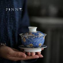 PINNY "STARRY NIGHT"Color Enamel Gaiwan Handpainted Ceramic Tea Tureen Kung Fu Tea Set Chinaware Chinese Tea Service 2024 - buy cheap