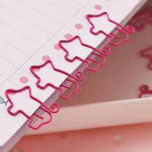 Clipe de papel vazado de desenho animado carregador rosa 20 pol., clipe de papelaria fofo de porco de desenho animado com 20 polegadas 2024 - compre barato