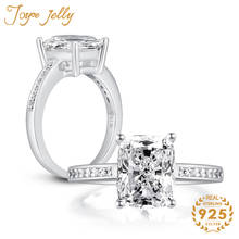JoyceJelly Classic 100% 925 Sterling Silver Women Ring With 5*8MM 5A Zircon Gemstones Engagement Fine  Jewelry Gifts Wholesale 2024 - buy cheap