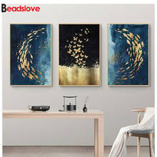 5d diy diamond Painting Full Drills Golden Fish Butterfly Diamond embroidery Abstract art Pictures for Living Room 3pcs Decor 2024 - buy cheap