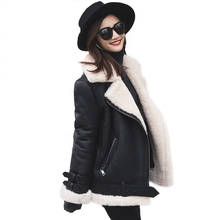Women Winter Genuine Leather Jacket Female Natural Sheep Fur Jacket Sheepskin Coat Real Leather Jacket With Shearling Trim 2024 - buy cheap