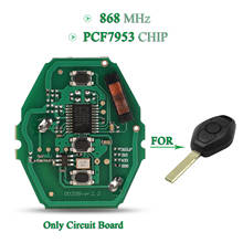 Billechave-llave de coche remota con Chip PCF7953, tablero Fob, reemplazo de 3 botones, para BMW sistema CAS2 serie 3/5, 868MHz, 10 Uds. 2024 - compra barato