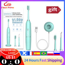 Raspador Dental eléctrico sónico para eliminar manchas de dientes, herramienta de sarro, blanqueador Dental, 5 engranajes, cargador inalámbrico 2024 - compra barato