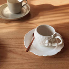 Strawberry Porcelain Coffee Cup Set Cute Creative Espresso Cups Set Reusable White Vintage Utensil Tazas De Cafe Drinkware EB5BD 2024 - buy cheap