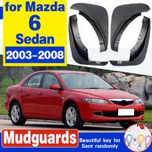 Juego de guardabarros moldeados para Mazda 6 Sedan, 2003-2008 GG, protectores contra salpicaduras, guardabarros con solapa, guardabarros, 2002, 2004, 2005, 2006 2024 - compra barato