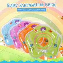 Bebê recém-nascido natação colar seguro ajustável inflável água infantil flutuante círculo anel de natação brinquedo acessórios banho 2024 - compre barato