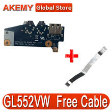 Placa de conexión de Audio USB para ASUS GL552 GL552V GL552VX GL552VW ZX50V portátil 100% bien probado Cable gratis 2024 - compra barato