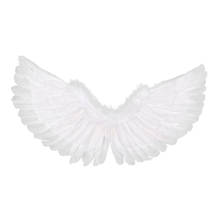 Fashion Kids Adult White Feather Angel Wings Masquerade Carnival Festival Cosplay Party Stage Performance Costume Accessories 2024 - buy cheap