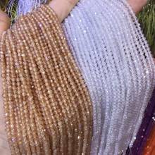 Small Faceted Beads Natural Zircon Stone 2 3 4mm Loose Beads for Jewelry Making Bracelet DIY Necklace Accessories Wholesale 2024 - buy cheap