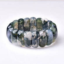 Очаровательный браслет-цепочка из натурального агата с одним круглым кристаллом 2024 - купить недорого