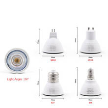 Светодиодная лампа E27 E14 MR16 GU10 GU5.3, светодиодная лампа 6 Вт 220 в 240 В 24/120 градусов 2024 - купить недорого