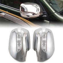 For Toyota 2700 FJ120 Prado J120 2003-2006 2007 2008 2009 ABS Chrome Side Rearview Mirror Cover with LED Lamp Car Accessories 2024 - buy cheap