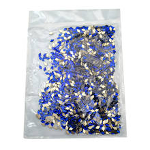 Wholesale 1440pcs/pack 32 Styles Blue Nail Art Rhinestones Flat Crystal AB Shaped Glass Stones For 3D Nails Decoration 2024 - buy cheap