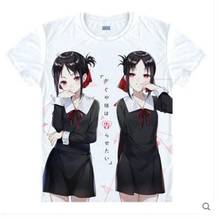 Camiseta kaguya-sama: Love Is War Kaguya Shinomiya, camiseta de Anime Cosplay, camiseta de manga corta a la moda para hombres y mujeres 2024 - compra barato