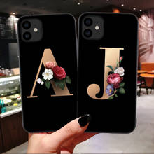 Custom letter For iPhone 11 X XR XS MAX SE 2020 6 6S 7 8 Case Soft TPU Cover Support Wireless Charging for iPhone 11 Pro Max New 2024 - buy cheap
