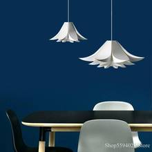 Creative Lily Bedroom Pendant Lamp Danish Designer Chandelier Lighting Ins Modern Simple Living Room Pine White Led Pendant 2024 - buy cheap