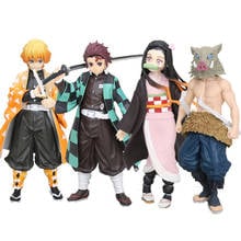 16cm Kamado Tanjirou Kamado Nezuko figure toy Anime Demon Slayer Kimetsu no Yaiba PVC Figure Model Toys 2024 - buy cheap