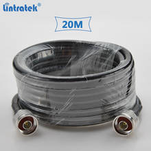 Lintratek-cable coaxial 5D de 20 metros, alta calidad con conectores n-macho para repetidor de señal de teléfono móvil y antena #6,5 2024 - compra barato