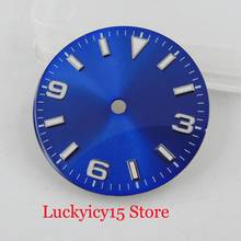 Nologo 29mm azul assista dial placa ajuste miyota movimento automático 2024 - compre barato